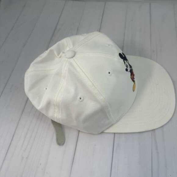 Vintage Goofy's Hat Co White Hat Mickey Mouse Disney Adult Adjustable Band - Picture 3 of 10